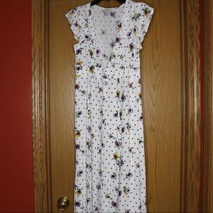 Floral/polka dot dress